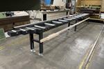 ZM 6 + 6 meter rollerconveyors with manual backgauge