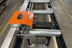 ZM 6 + 6 meter rollerconveyors with manual backgauge