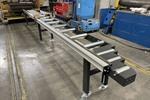 ZM 6 meter rollerconveyors with digital backgauge