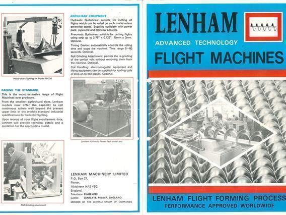 Lenham LM 800 flight forming machine