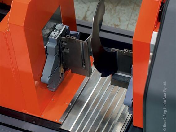 Robohelix RX250 CNC spiral blade forming machine