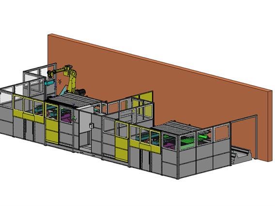 Fanuc Milling Robot X: 10 500 / Y: 3045 / Z: 3500 mm CNC