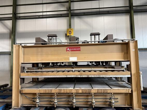 Simimpianti 300 ton heated press down stroke