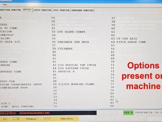 Mazak 12 pallets - 500 x 500 mm CNC