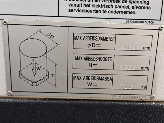Mazak HCN 5000-II X: 730 - Y: 730 - Z: 740 mm CNC