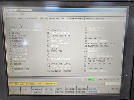 Mazak VTC 200C-II X: 1660 - Y: 510 - Z: 510 mm CNC