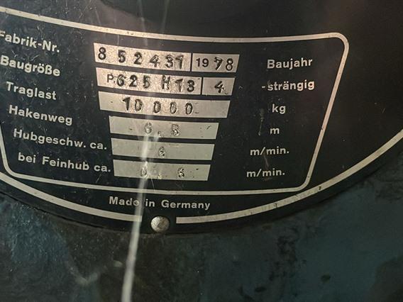 Demag hoist 10 ton