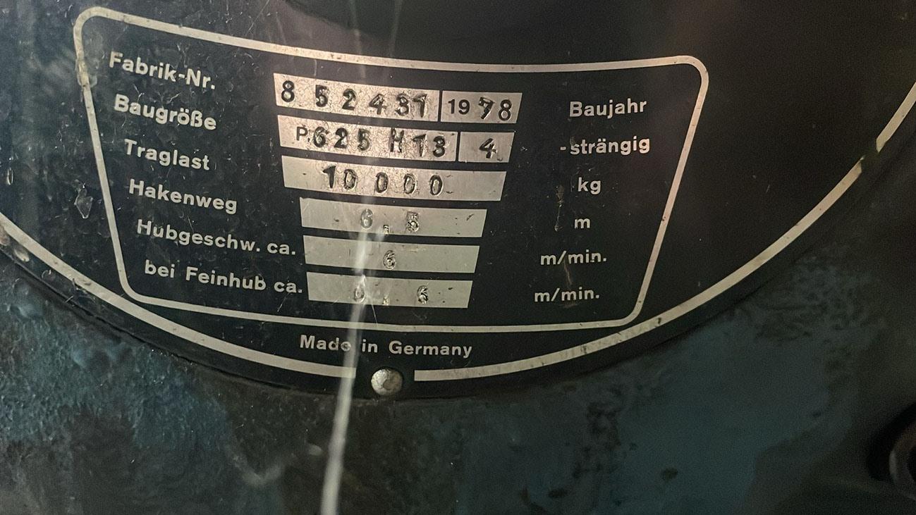 Demag hoist 10 ton — Conveyors, Overhead Travelling Crane, Jig Cranes — photo 2