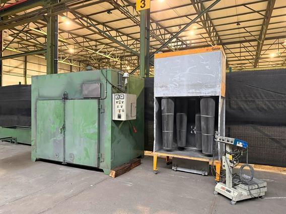 Gema powder coating unit + oven