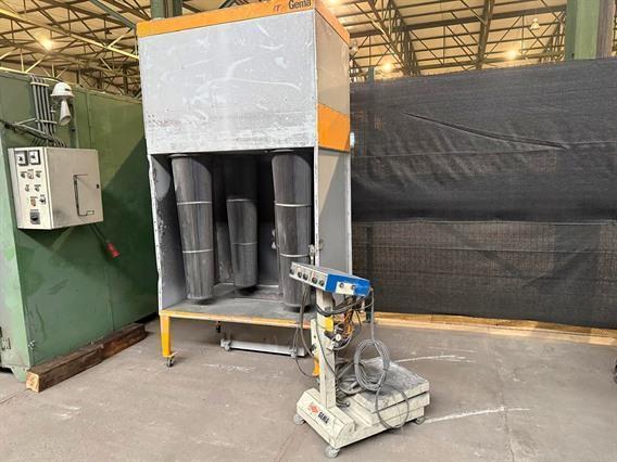 Gema powder coating unit + oven