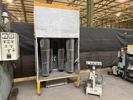 Gema powder coating unit + oven