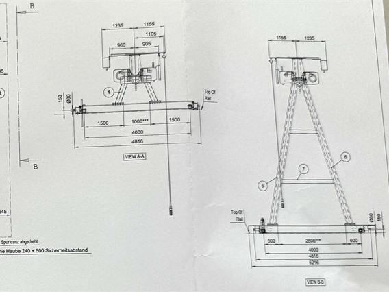 Konecranes Semi-portal 5 ton x 15 030 mm