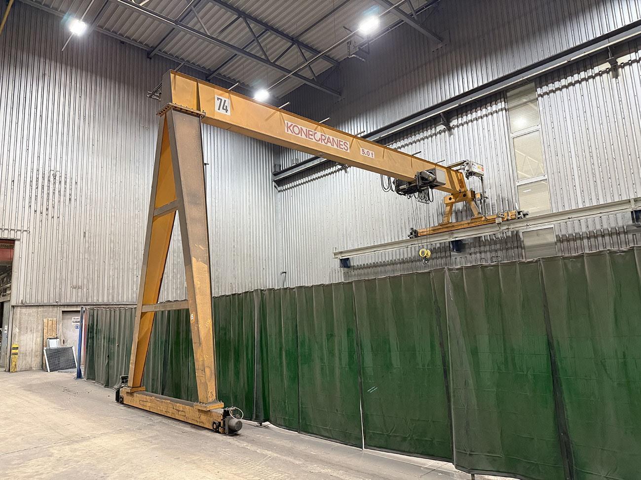 Konecranes Semi-portal 5 ton x 15 030 mm — Conveyors, Overhead Travelling Crane, Jig Cranes — photo 1