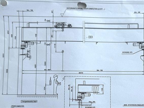 Konecranes 10 ton x 28 470 mm