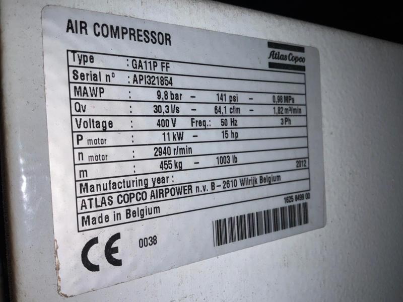 Atlas-Copco GA11P FF 9,8 bar — Driven assemblies / Compressors — photo 4