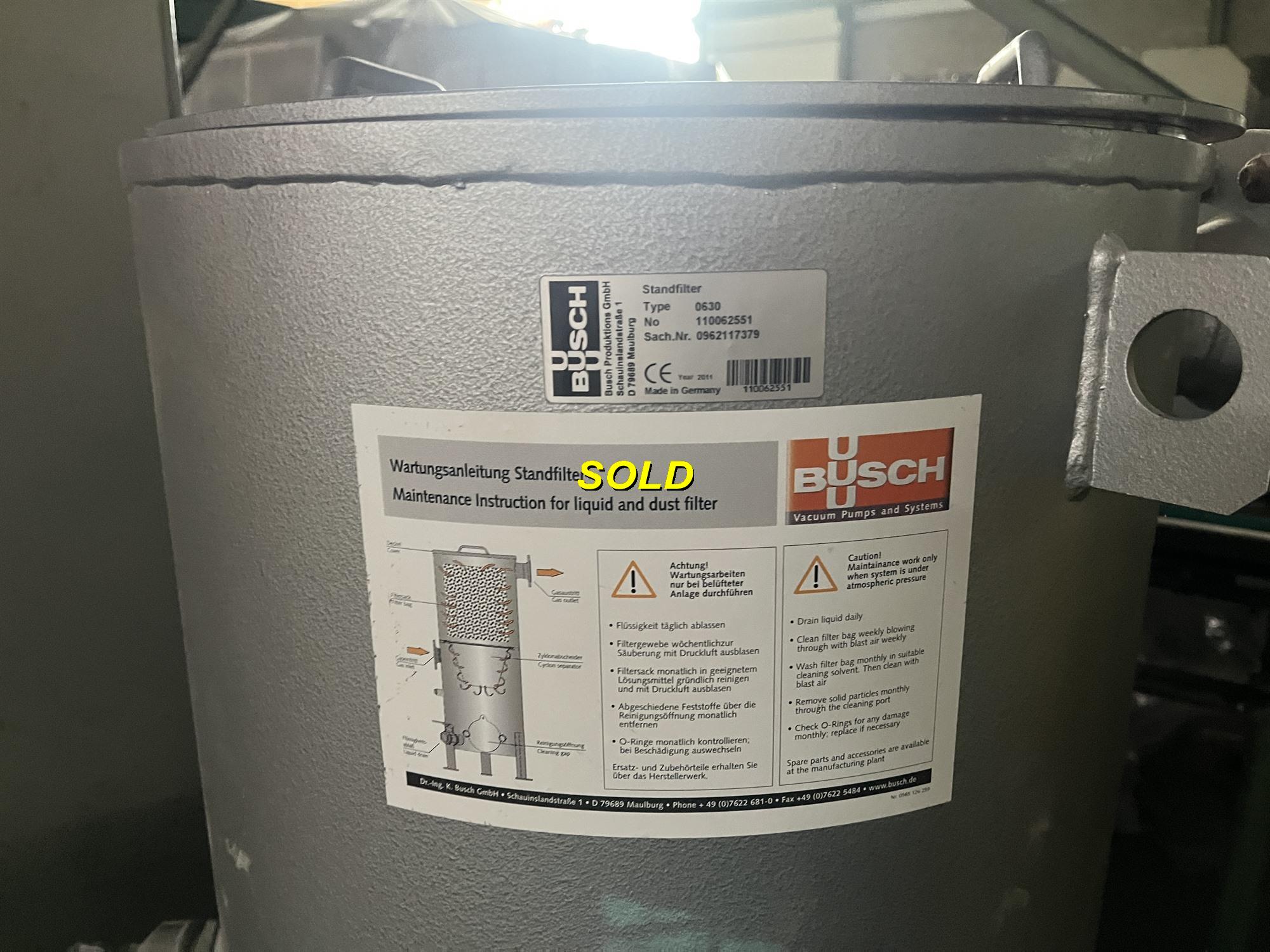 Busch Standfilter 0630 — Driven assemblies / Compressors — photo 1