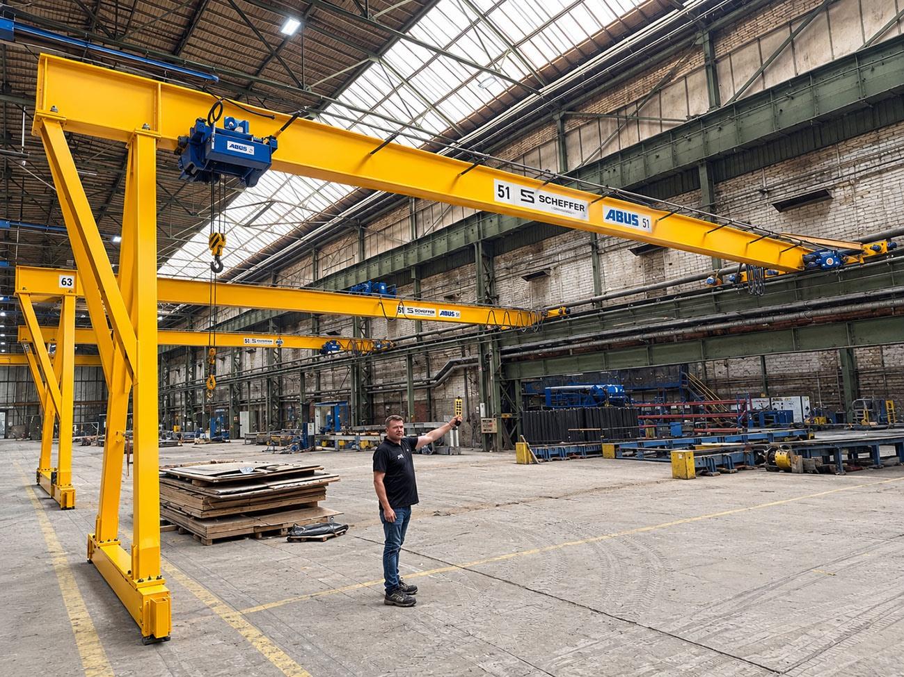 Abus Semi-portal 5 ton x 15 050 mm — Conveyors, Overhead Travelling Crane, Jig Cranes — photo 1