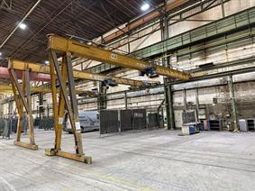 Abus Semi-portal 5 ton x 12 875 mm, Conveyors, Overhead Travelling Crane, Jig Cranes
