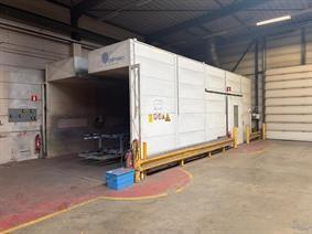 Belmeco Paint Booth 10 meter long, Powdercoating installation