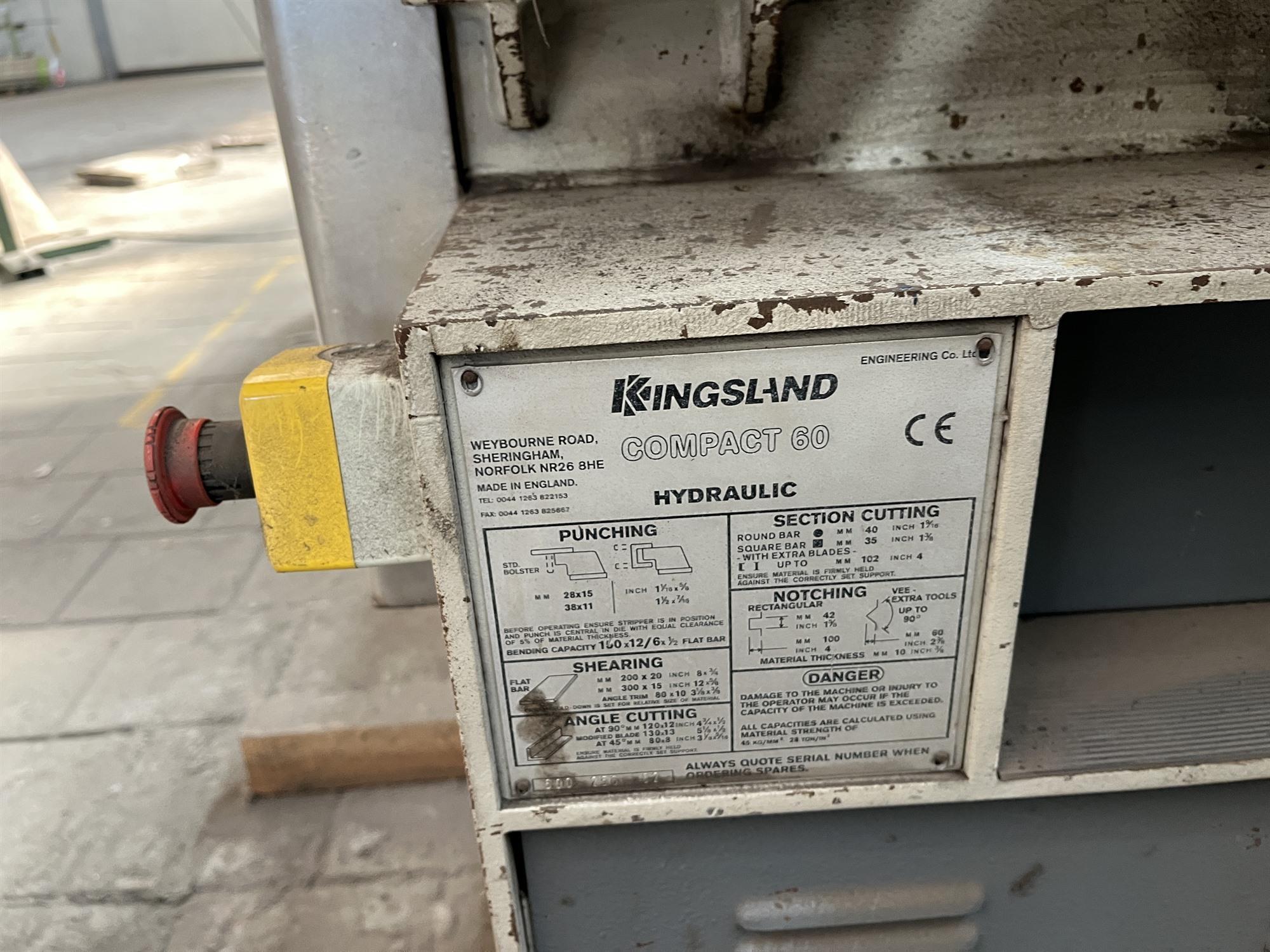 Kingsland Compact 60 ton — Stamping & punching press thin metalsheet — photo 6