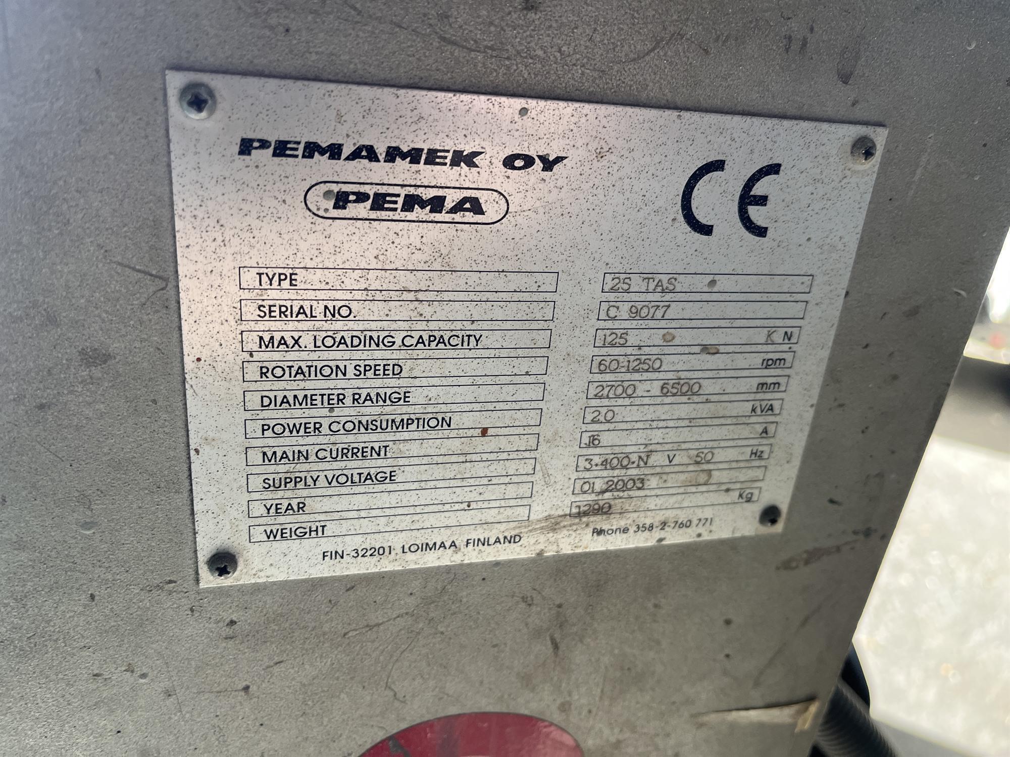 Esab-Pema 25 TAS 12,5 ton — Turning gears – Positioners – Welding dericks & -pinchtables — photo 2
