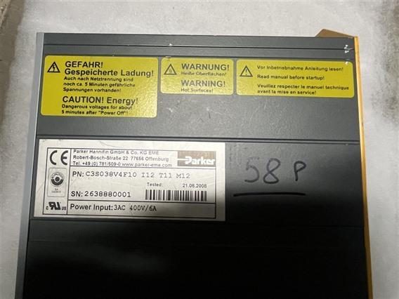 Parker C3S038V4F10 I12 T11 M12 DRIVE + MOTOR SNH60601.451