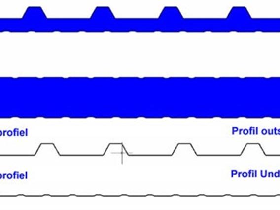 Sandwichpanel roof- & wall