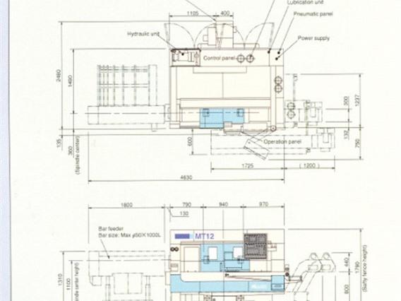 Muratec MT 12 twin spindle cnc