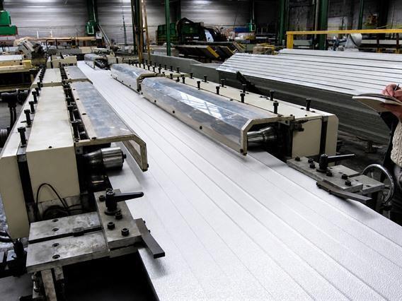 Jensen Sandwich panel line for sectional gates