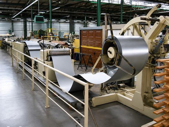 Jensen Sandwich panel line for sectional gates