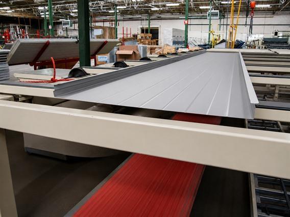 Jensen Sandwich panel line for sectional gates