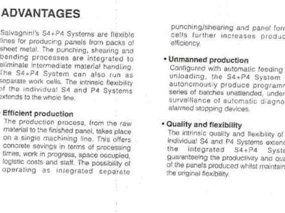 Salvagnini S4 + P4punching-bending center