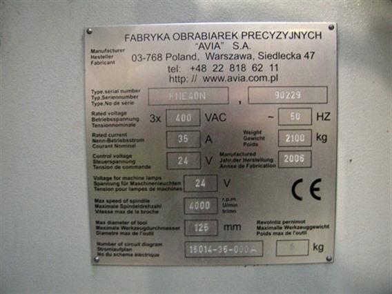 Avia FNE 40N CNC