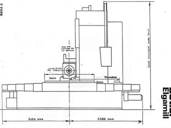 Butler Elgamill TNC X:3000 - Y:950 - Z:1000 mm