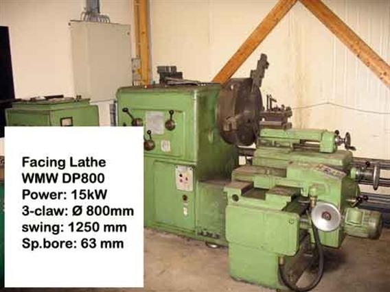 WMW DP 800 Ø 1300 x face lathe