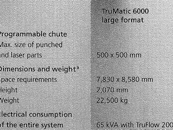 Trumpf punch/laser combi TC 6000L