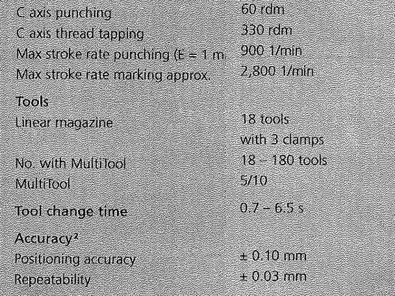 Trumpf punch/laser combi TC 6000L