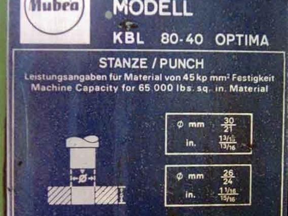 Mubea KBL 80/40 Optima