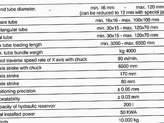 Adige Lasertube LT 651 CNC