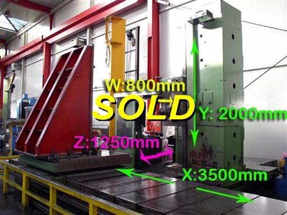 Tos WHN 13 CNC X:3500 - Y:2000 - Z:1250mm