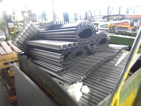 Incomplete Production line for radiators