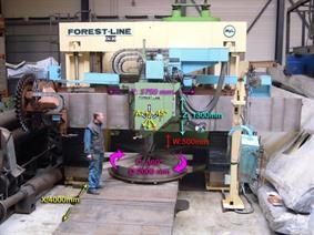 Forest Line Vegamill TA 323 Ø 3240 x H 1350 mm, Vertical turning machines conventional & CNC