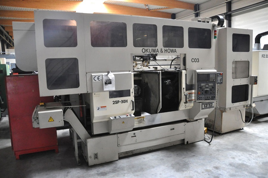 ▷ Used CNC Okuma 2SP-30H - Twin Spindle CNC + gantry robot N° 6402