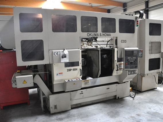 Okuma 2SP-30H Twin Spindle CNC + gantry robot