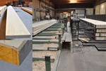 Complete productionline for laminated wooden beams 