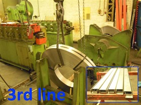 RAS rollforming + decoiler for making U&C-profiles, Decoiling + / or Roll forminglines