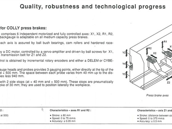 Colly-Bombled 160 T x 4050 mm CNC - 9 axes