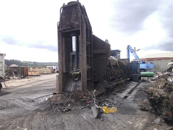 Lefort 550 ton scrap balling press+shear