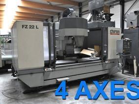 Chiron FZ 22 L X: 2200 - Y: 520 - Z: 425 mm, Fresatrice a banco con colonna mobile e CNC