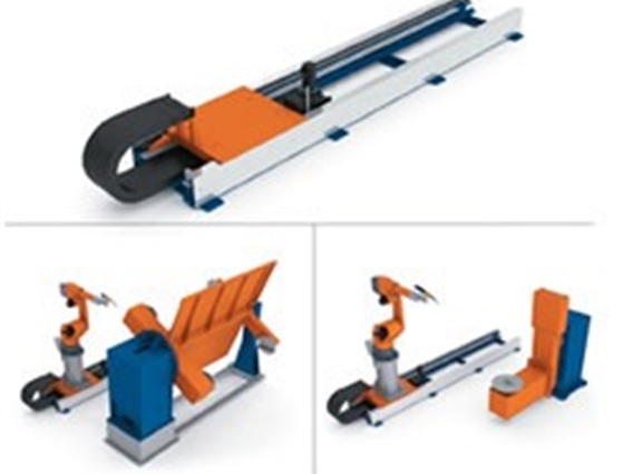 Cloos Romat 360 7000 mm travel robotwelder